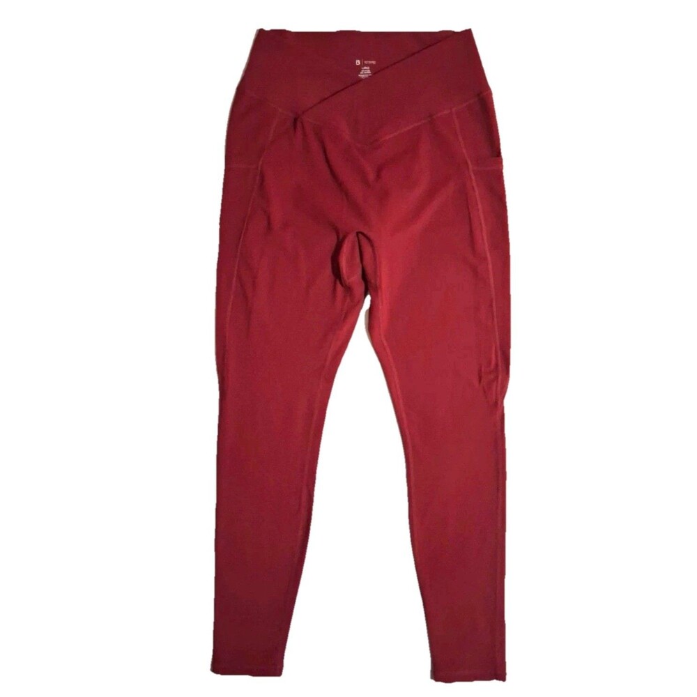 Buffbunny Legacy Pocket Leggings Hi Rise Sz Small Vineyard Burgundy Soft NuBre